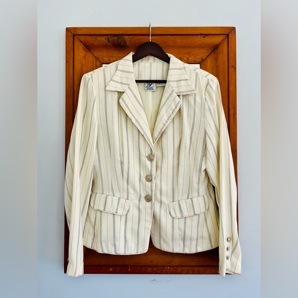 1990s Vintage Corset Back Blazer